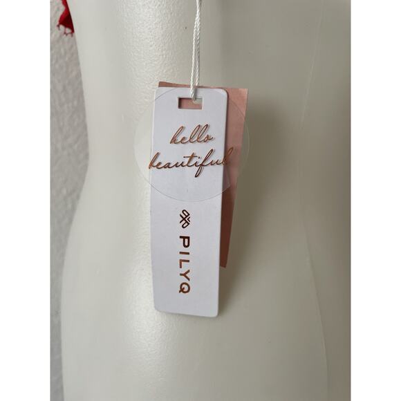 PilyQ Swim Bikini Top Lace Bralette Rouge Padding Swimwear - Picture 8 of 10